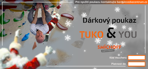 Dárková poukázka - TUKO and YOU (Individual Bouldering Lessons with TUKO)